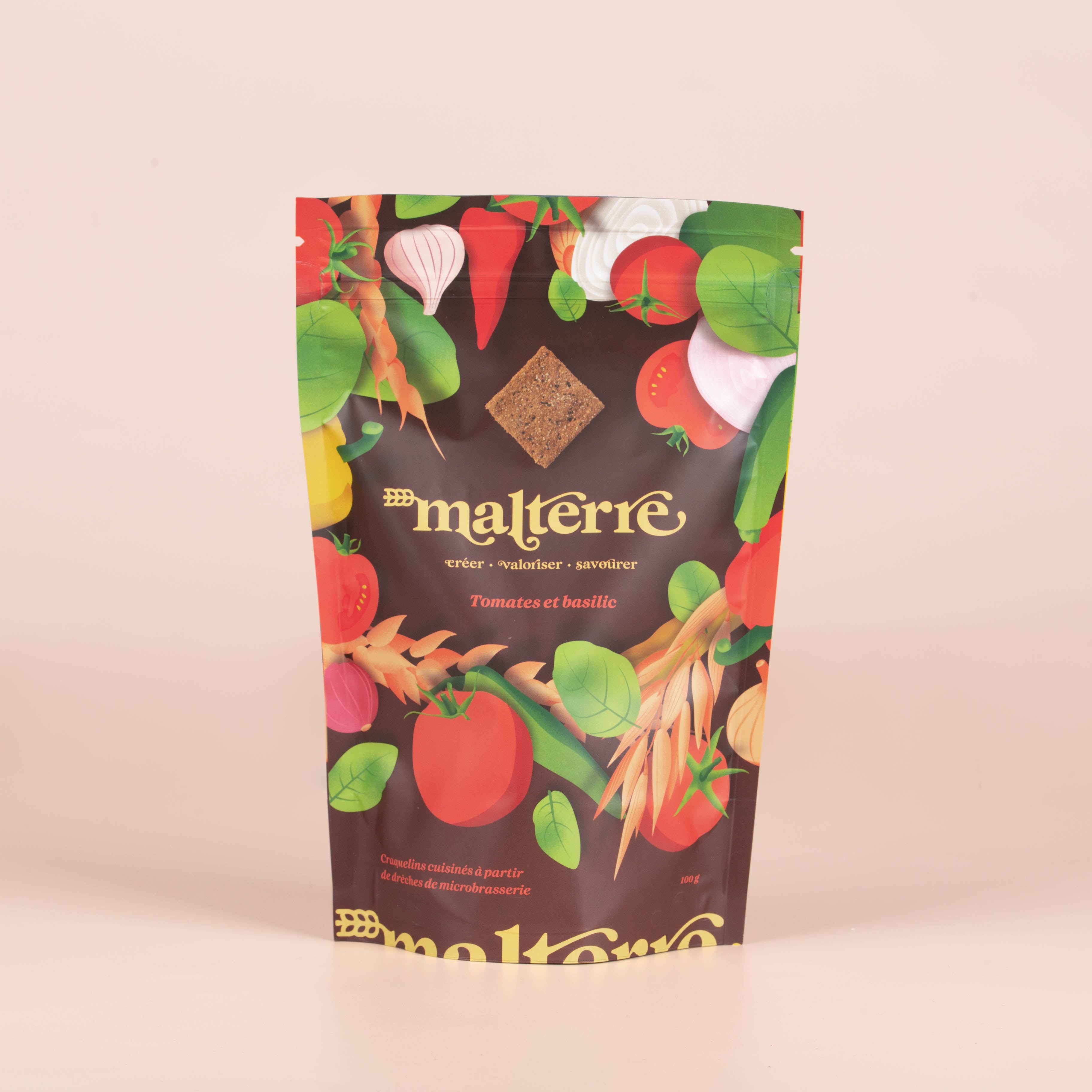craquelins dreche tomates basilic malterre
